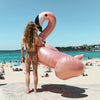 SunnyLife Luxe Ride-On Flamingo Float - Rose Gold