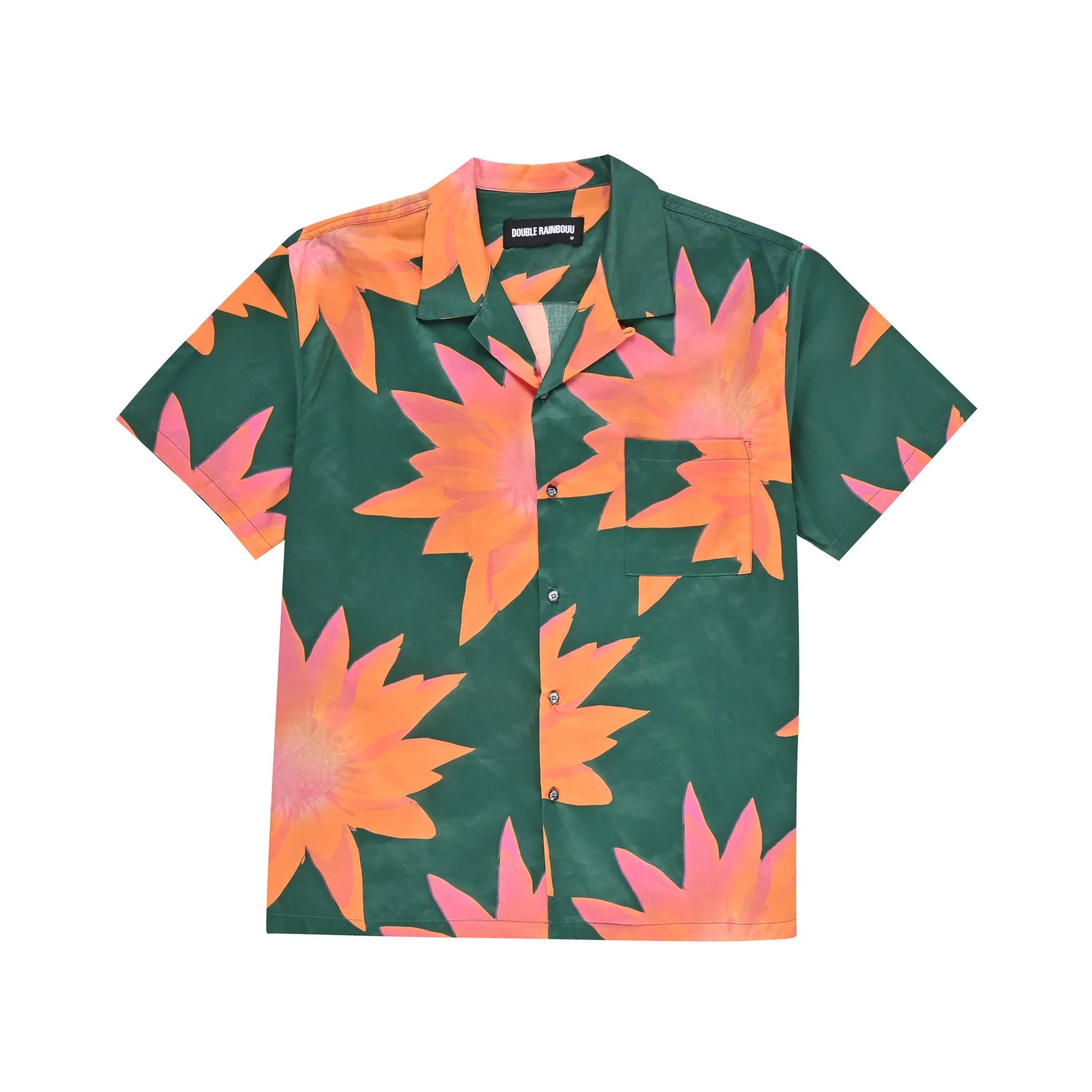 Double Rainbouu Blood Orange Hawaiian Shirt