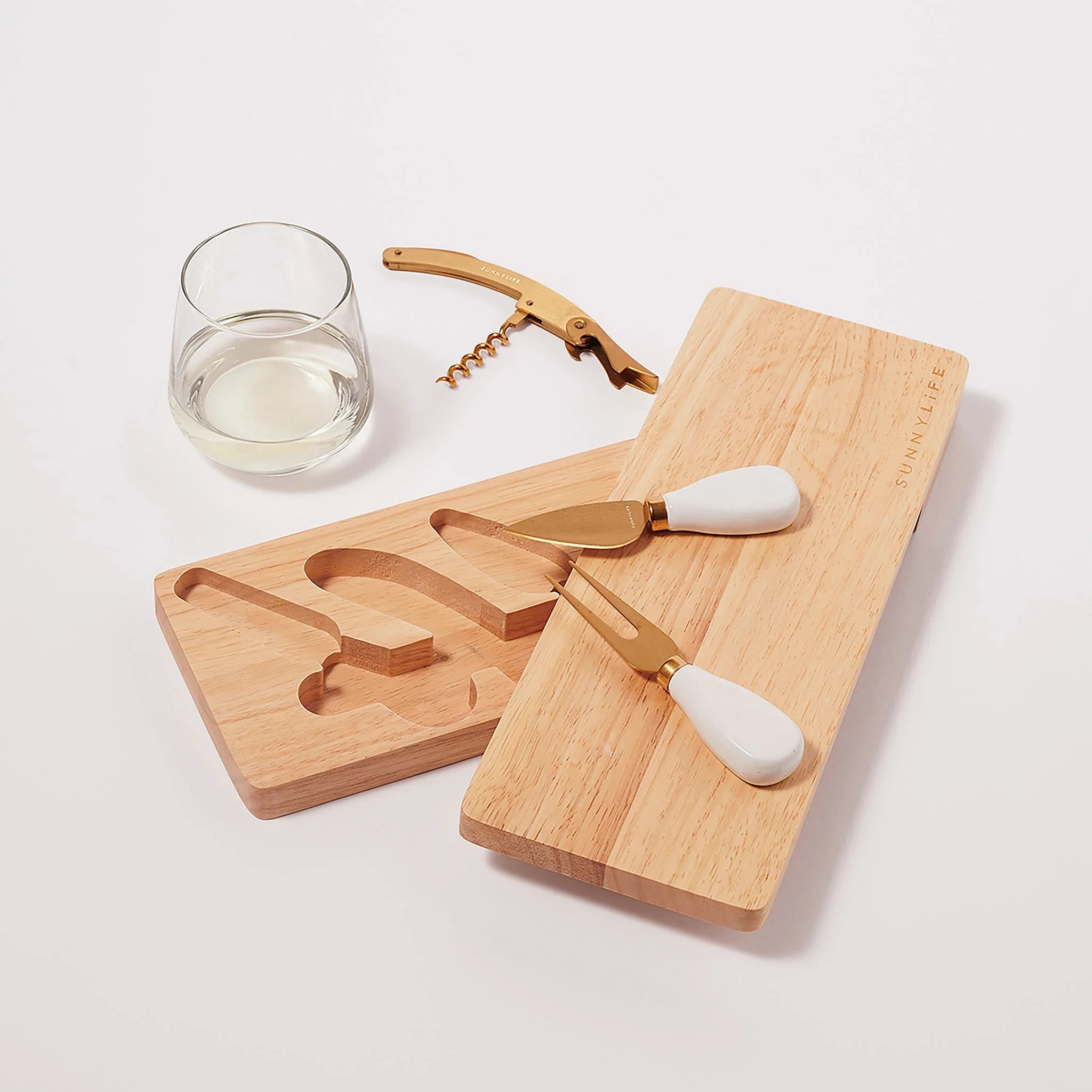 Sunnylife Travel Wine and Cheese Set