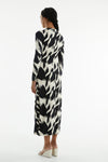 Third Form Drifter LS Midi Dress - Feather Print