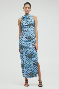 Third Form Electric Tucked Maxi Tank Dress - Tie Dye