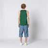 Double Rainbouu Green Athleticism Singlet