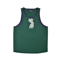 Double Rainbouu Green Athleticism Singlet