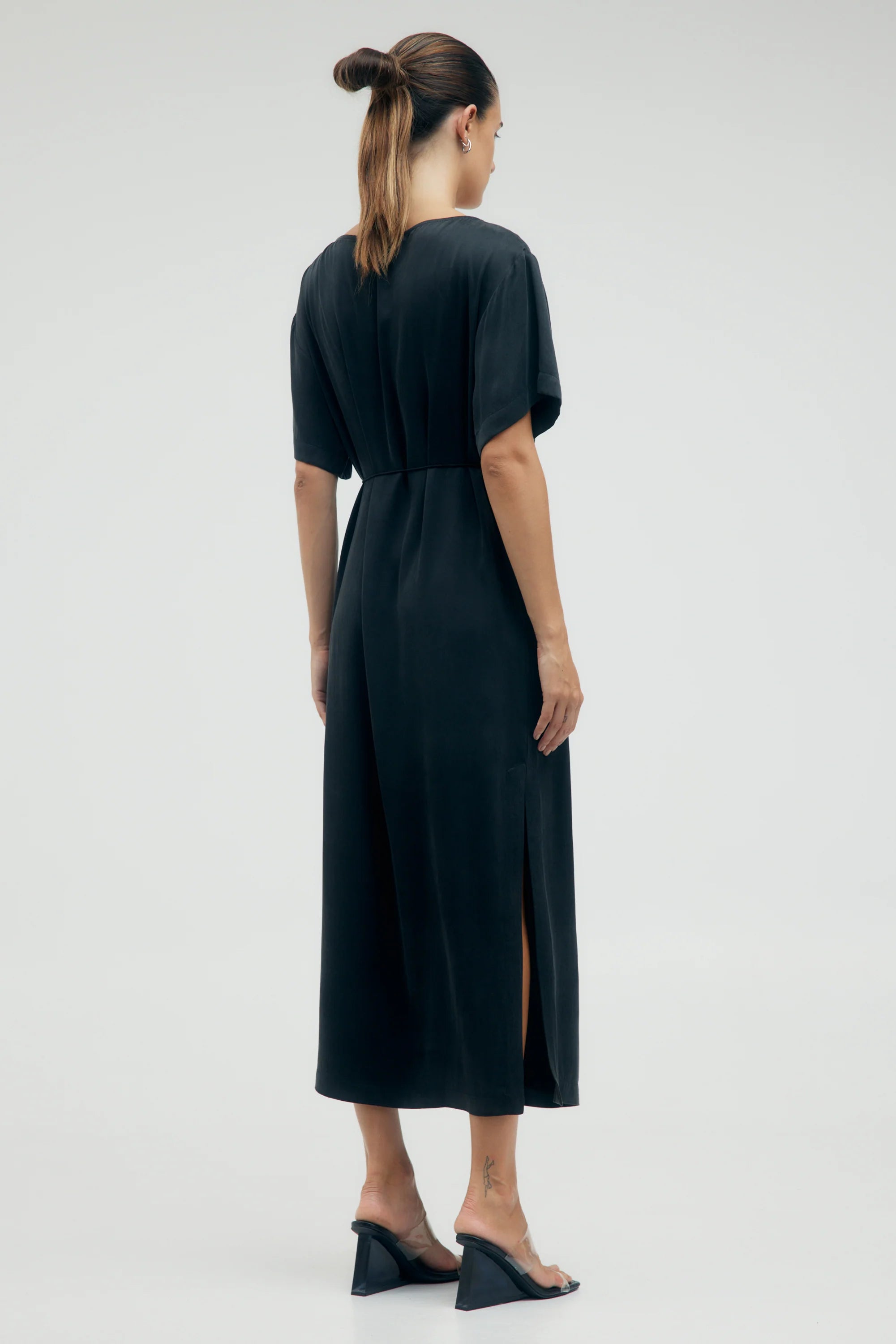 Third Form Lip Service Maxi Tee Dress - Jet Black