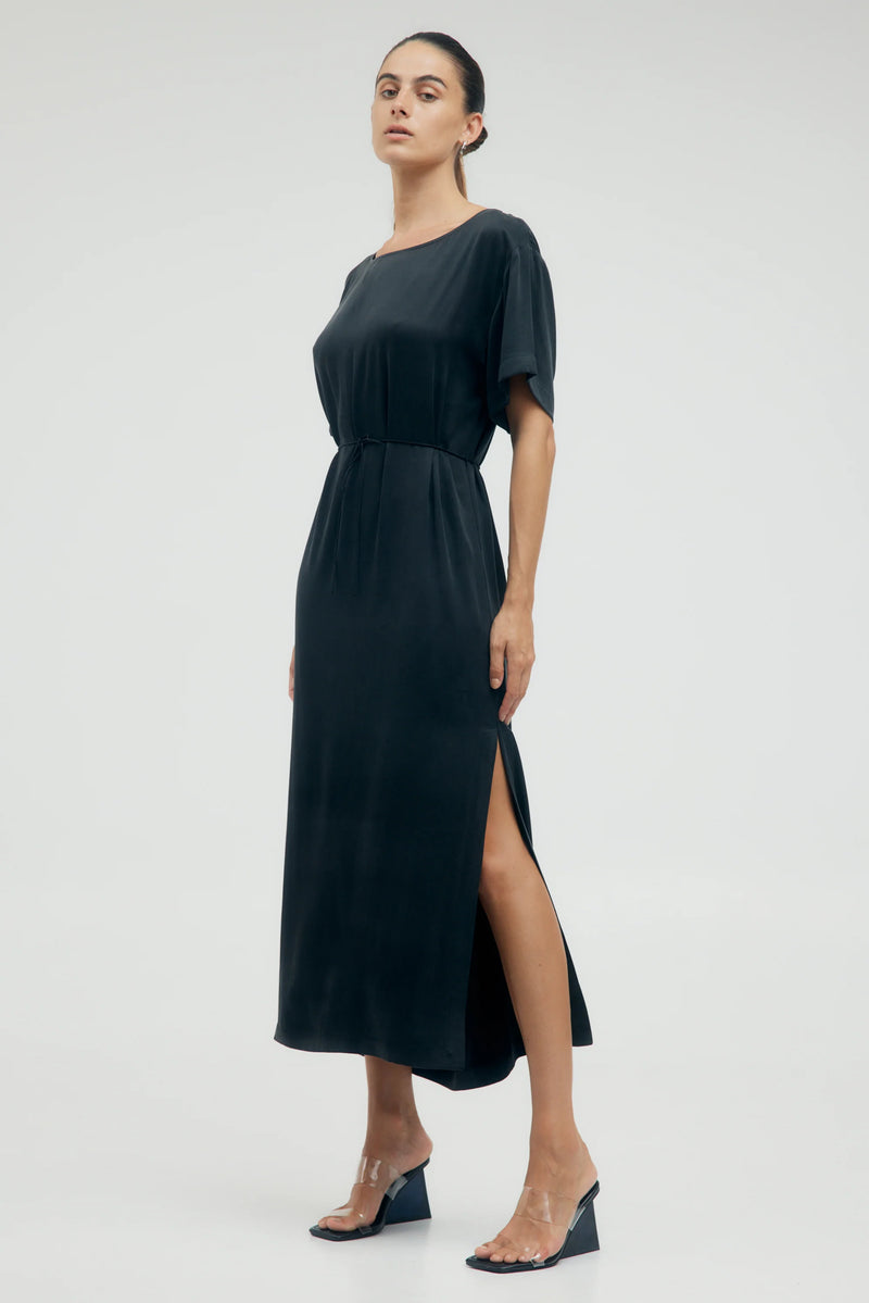 Third Form Lip Service Maxi Tee Dress - Jet Black