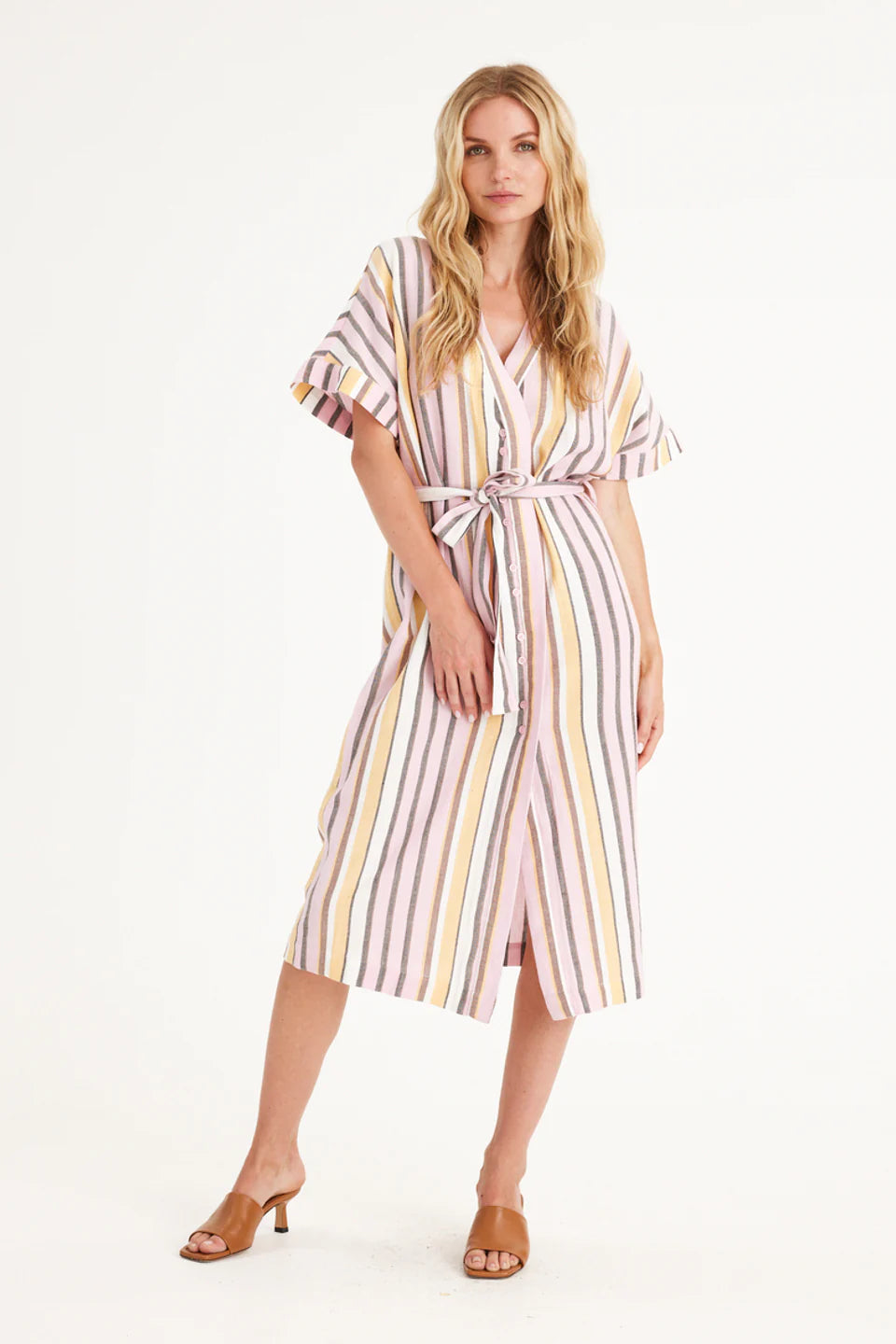 Summery Copenhagen Lucie Robe Dress - Pink Mist