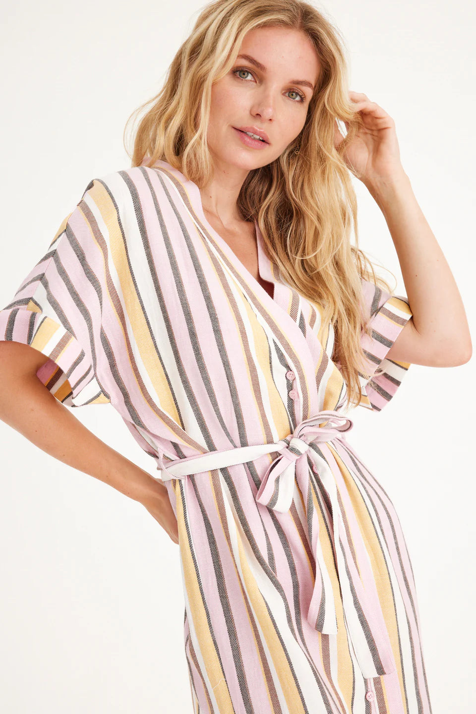 Summery Copenhagen Lucie Robe Dress - Pink Mist