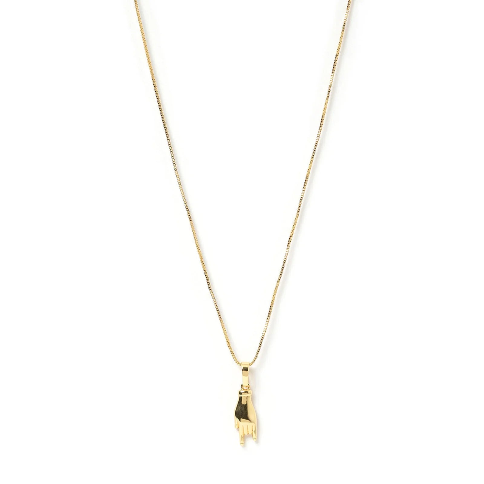 Arms Of Eve Mano Gold Charm Necklace