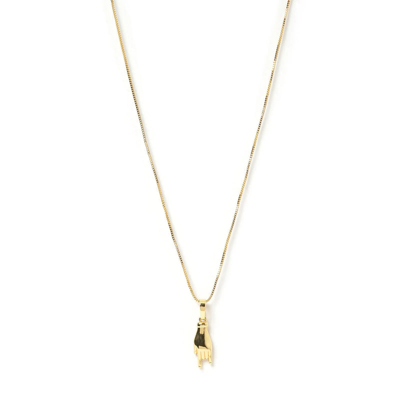 Arms Of Eve Mano Gold Charm Necklace