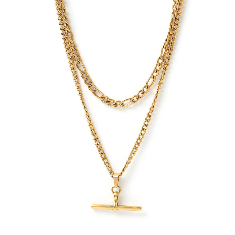 Arms Of Eve Marcella Double Stack Gold Necklace
