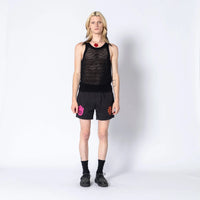 Double Rainbouu Black Mesh Tank