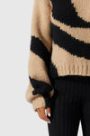 The Wolf Gang Palermo Knitted Jumper - Black Wave