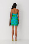 The Wolf Gang Parvana Mini Dress - Aqua Spot