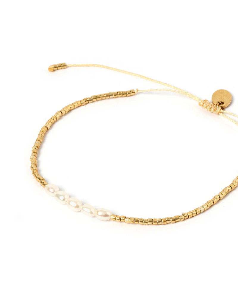 Arms Of Eve Seline Gold and Pearl Bracelet