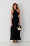 The Wolf Gang Siesta Maxi Dress - Noir