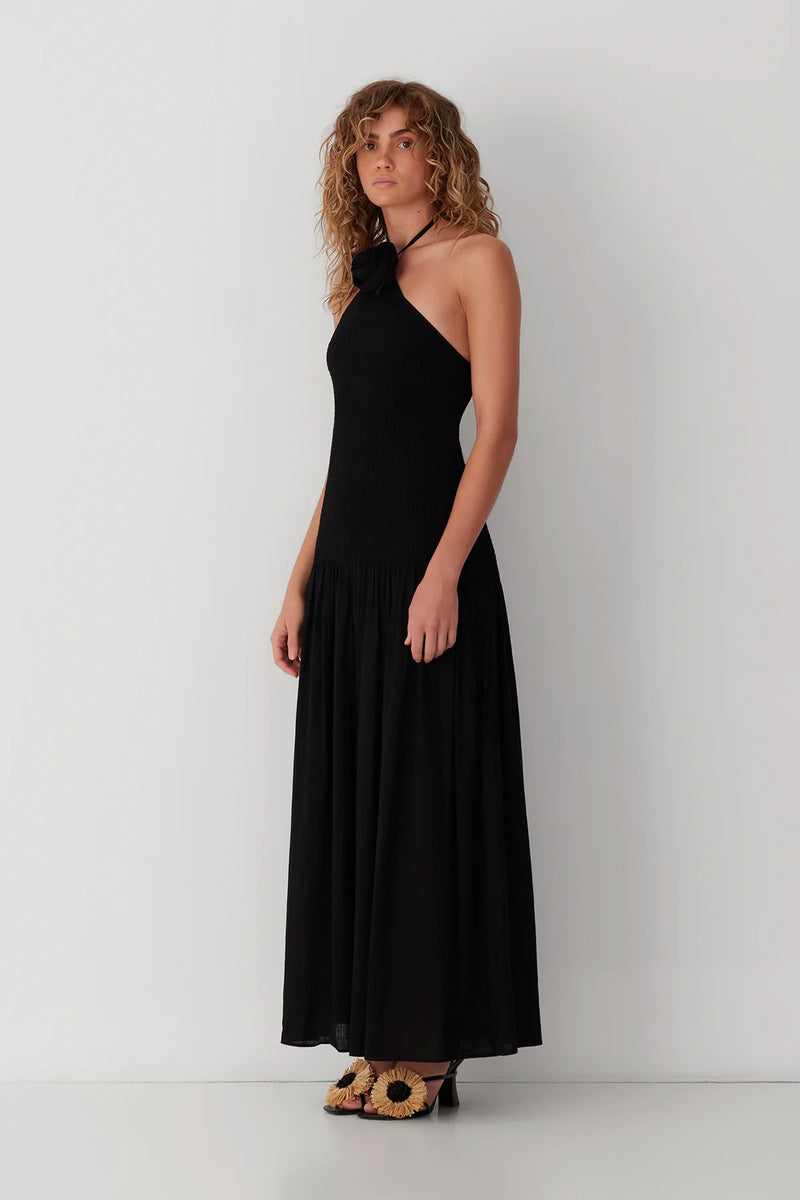 The Wolf Gang Siesta Maxi Dress - Noir