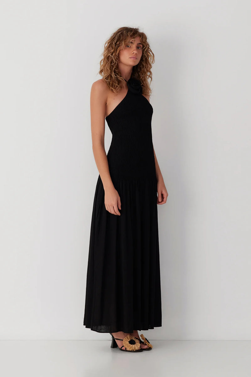 The Wolf Gang Siesta Maxi Dress - Noir