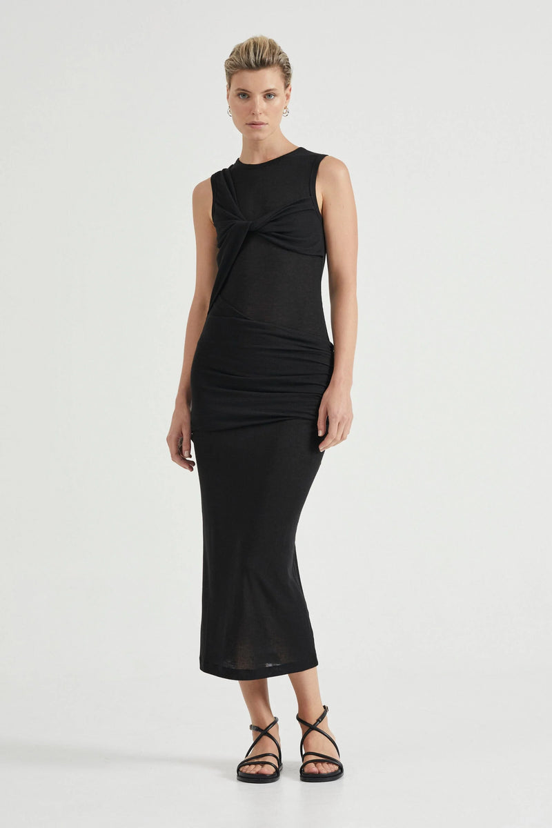 Third Form Wind Through Tank Dress Black – Vividshop