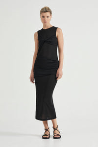 Third Form Wind Through Tank Dress - Black