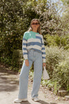 Bande Studio Stars and Stripes Knit Jumper - Ocean & Teal