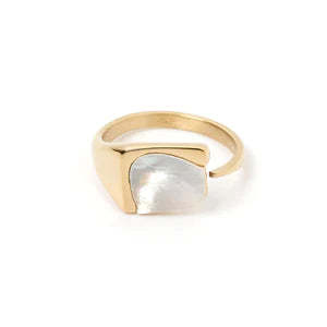 Arms Of Eve Cleo Gold and Mother of Pearl Ring