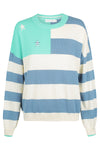 Bande Studio Stars and Stripes Knit Jumper - Ocean & Teal