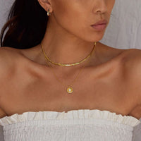 JUN NECKLACE STERLING SILVER - GOLD