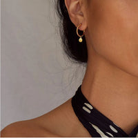 LIVIA SLEEPERS STERLING SILVER - GOLD