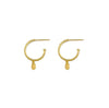 LIVIA SLEEPERS STERLING SILVER - GOLD