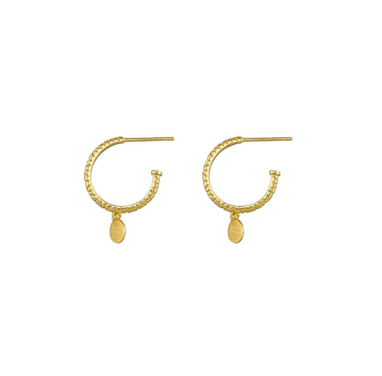 LIVIA SLEEPERS STERLING SILVER - GOLD