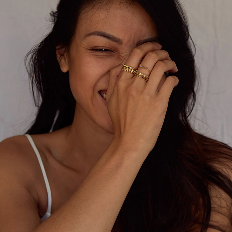 Jolie & Deen Rosalie Ring Sterling Silver - Gold
