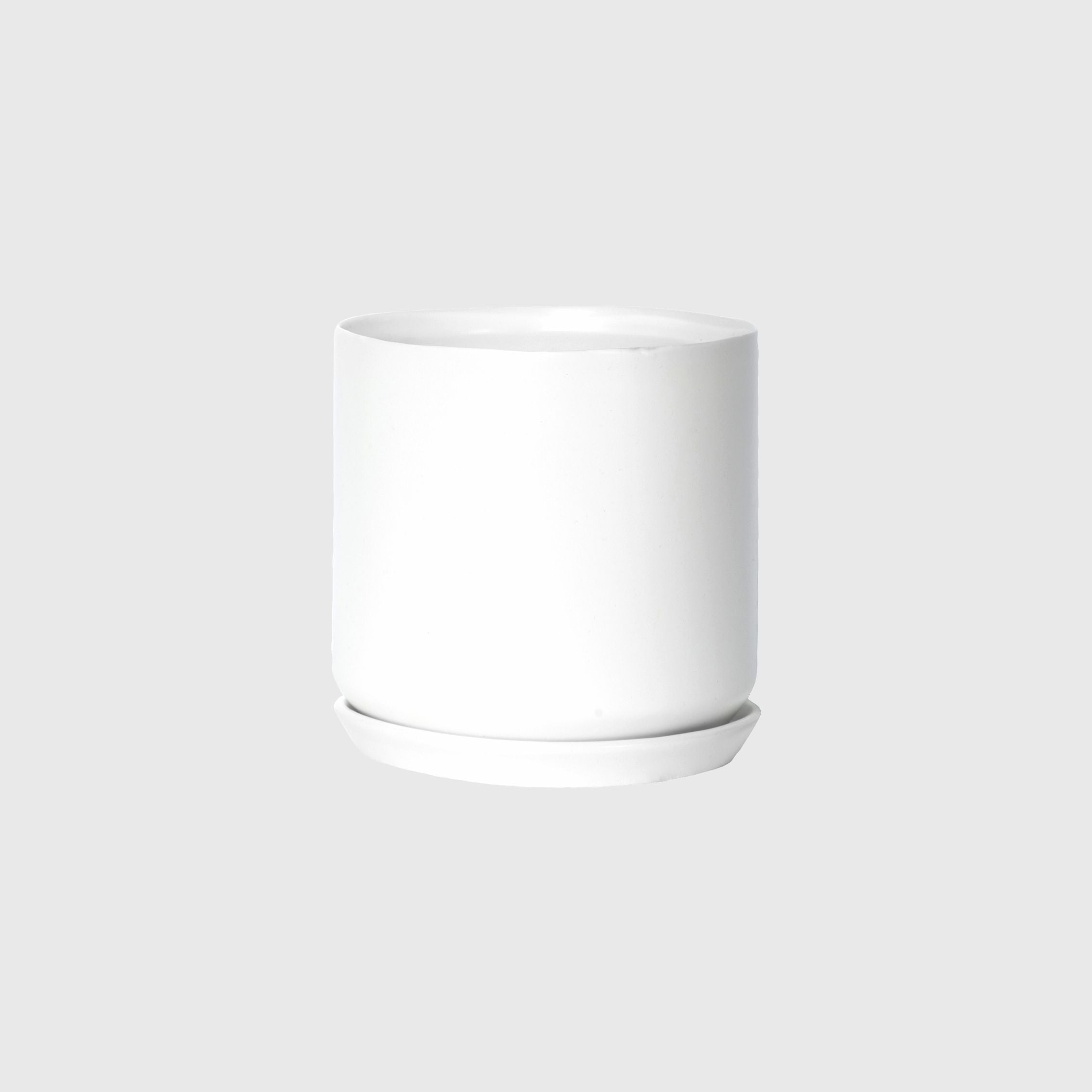 Potted LRG Oslo Planter Ice White