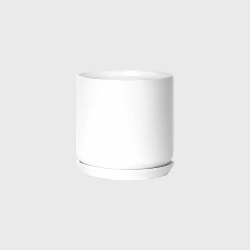 Potted LRG Oslo Planter Ice White
