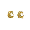 Jolie & Deen Crystal Alessandra Sleepers | Sterling Silver - Gold