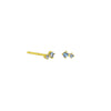 Jolie & Deen Blue Cielo Studs | Sterling Silver - Gold