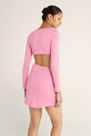 Third Form Once Around LS Mini Dress - Pop Pink