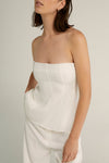 Third Form Sliding Doors Strapless Top - Off White
