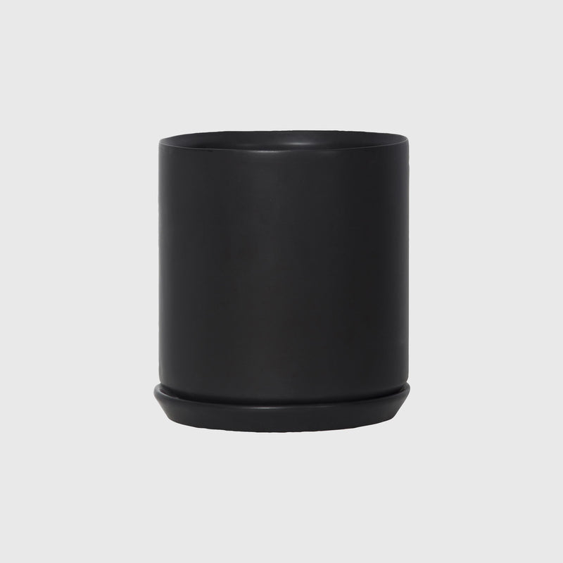 Potted XL Oslo Planter Jet Black