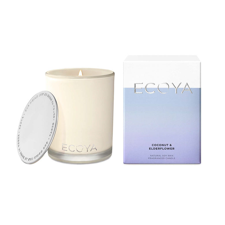 Ecoya Candle Madison Jar - Coconut and Elderflower