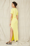 Third Form Dunes Rib Knit Maxi Skirt - Sun