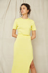 Third Form Dunes Rib Knit Maxi Skirt - Sun