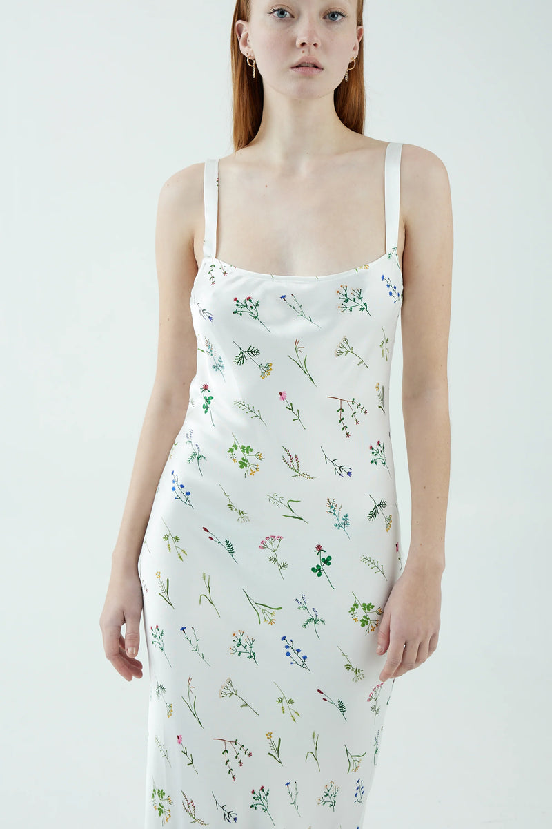 Third Form Field Flowers Bias Slip - Floral