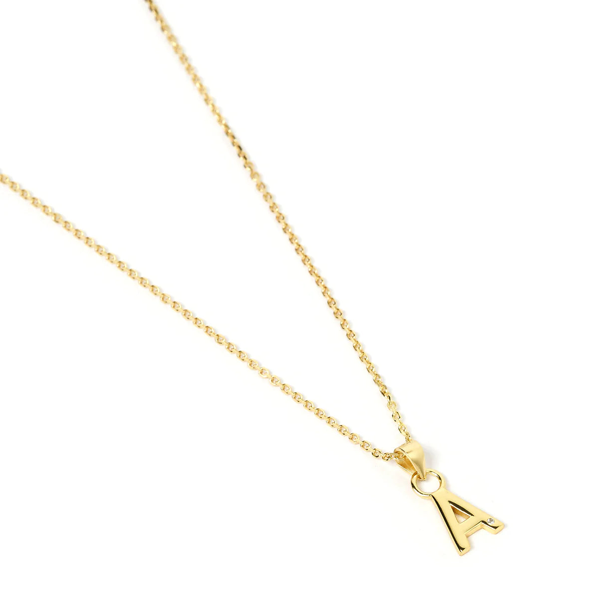 Arms Of Eve Initial Gold Charm Necklace