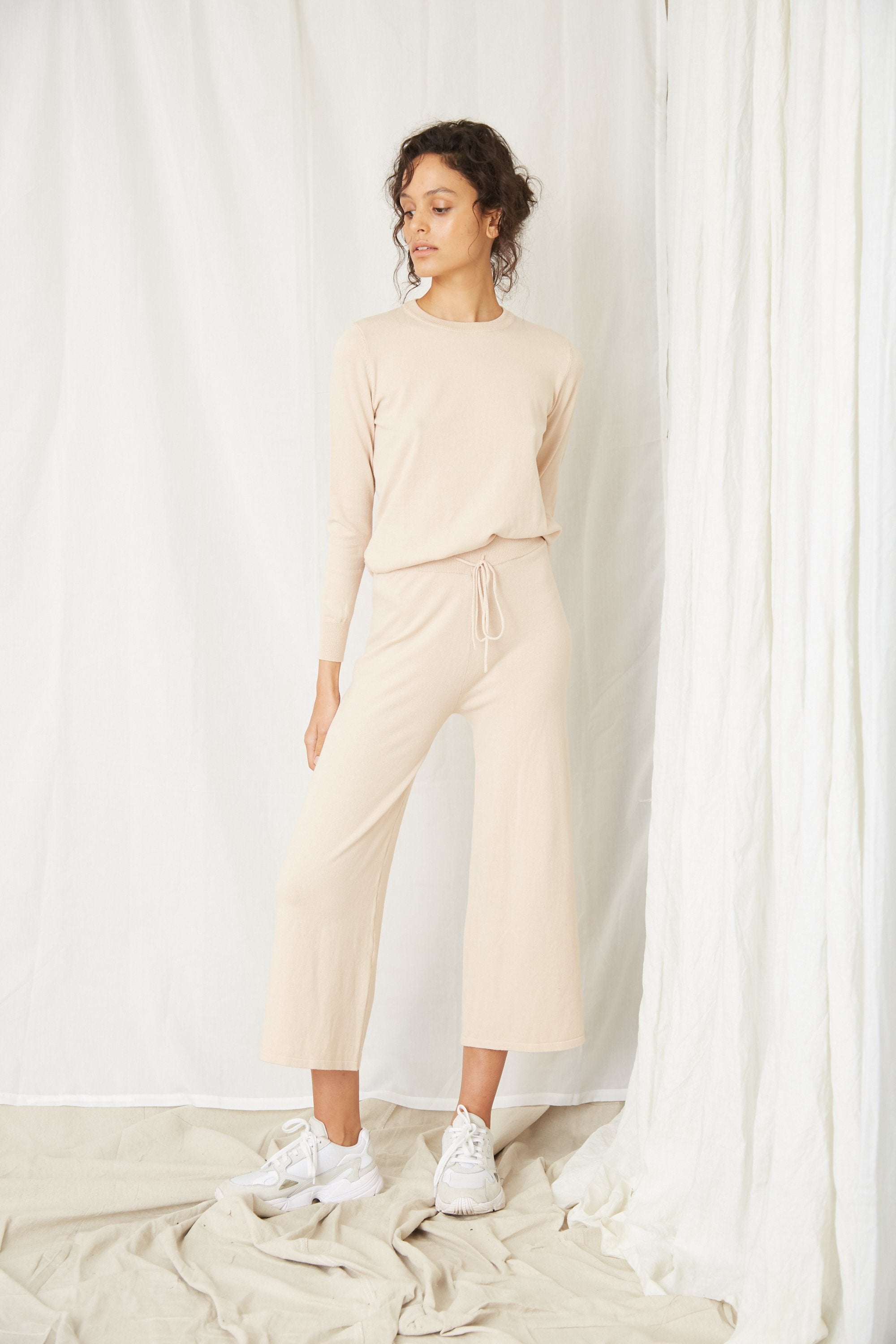 Third Form In The Crew LS Top - Natural