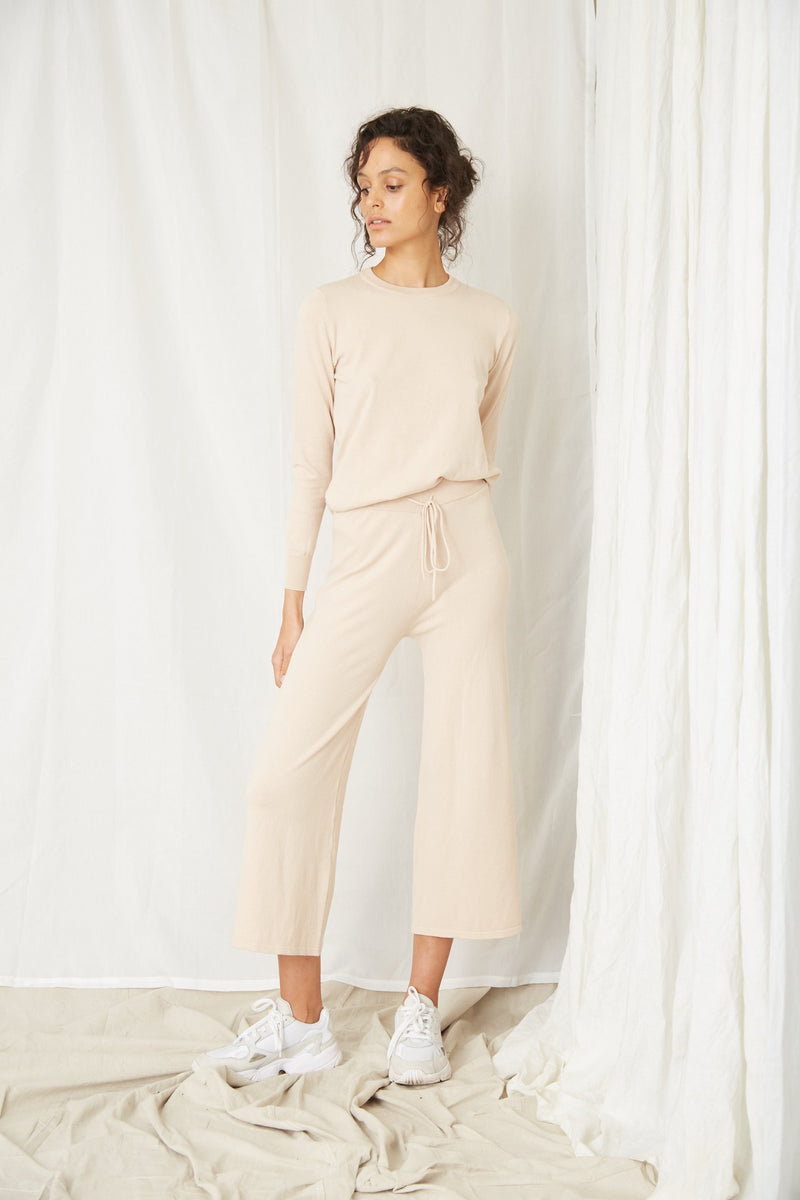 Third Form In The Crew LS Top - Natural