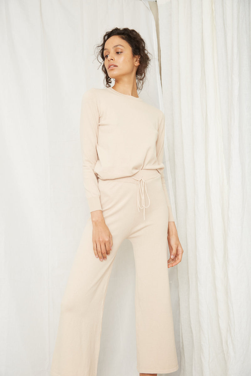 Third Form In The Crew LS Top - Natural