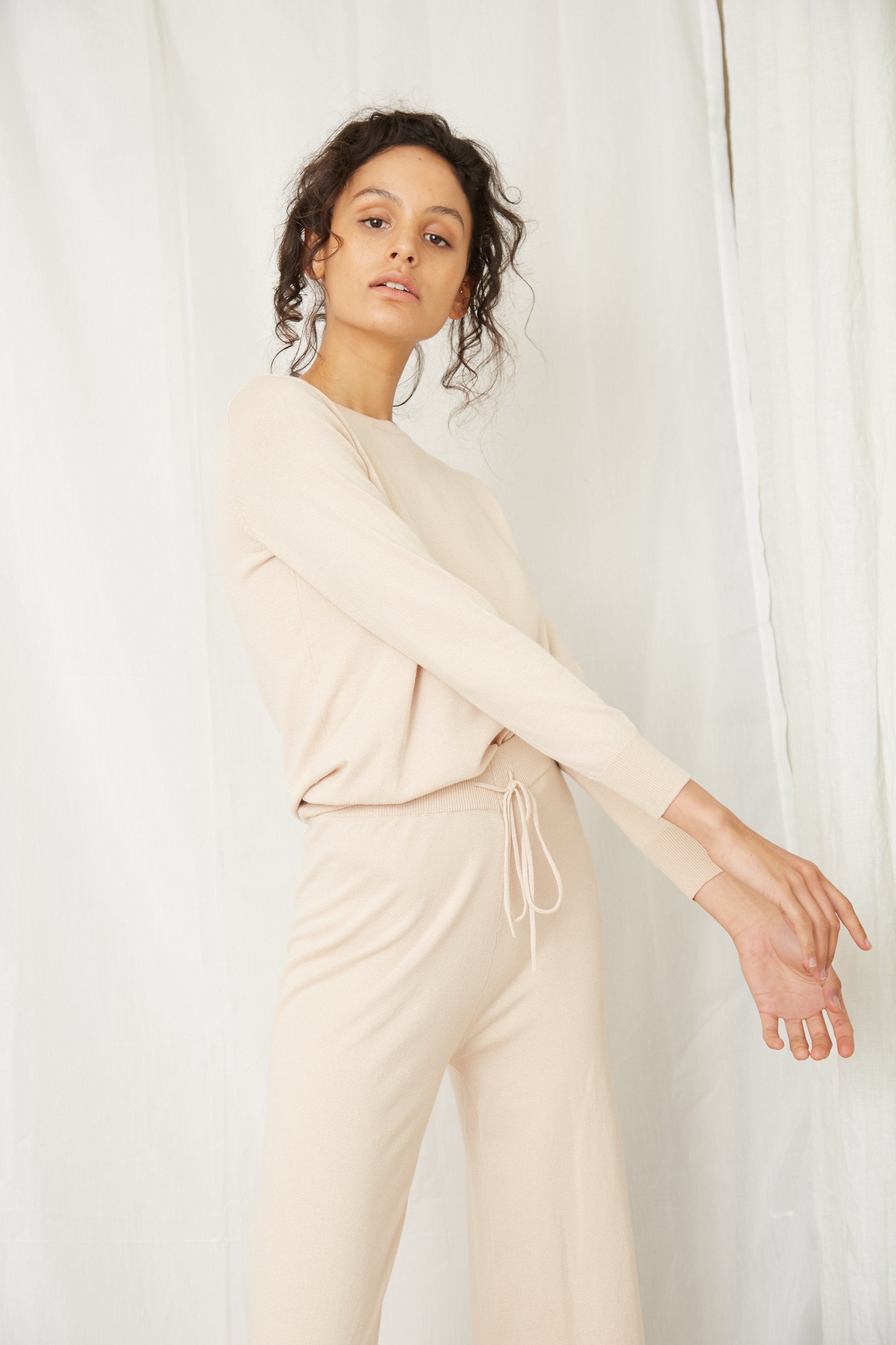Third Form In The Crew LS Top - Natural