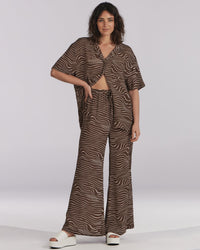 Charlie Holiday Lola Pants - Zebra Print