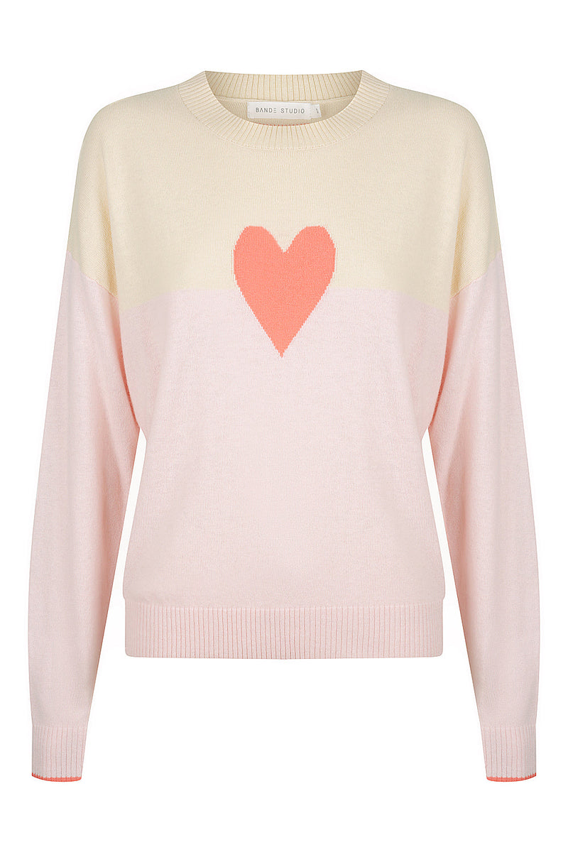 Bande Studio Love on the Horizon Knit Jumper - Eggnog/Blush