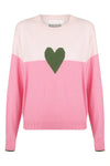 Bande Studio Love on the Horizon Knit Jumper - Pretty Pinks/Olive